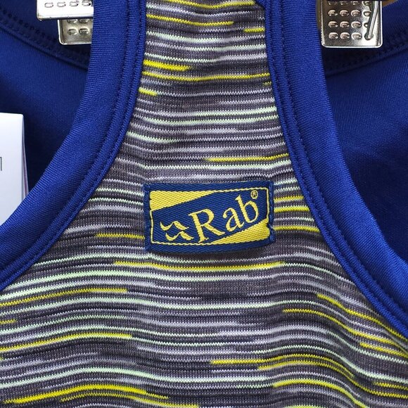 Rab Womens Maze Climbing Dress BNWT Size XS Sulpher Tank Top Dress Cross Back - Picture 3 of 11